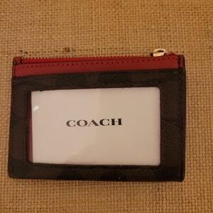 ID case with zippered compartment
